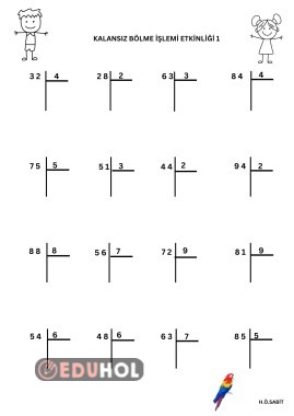 KALANSIZ BÖLME İŞLEMİ ETKİNLİĞİ1
