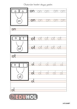 on ot ol hecelerini okuma yazma