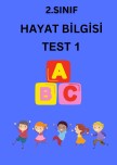 HAYAT BİLGİSİ TEST 1