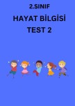 HAYAT BİLGİSİ TEST 2