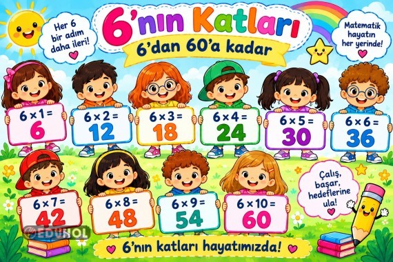 6 nın katları çarpım tablolu