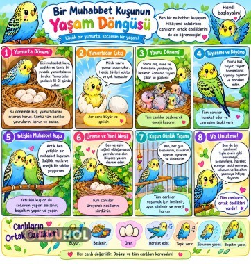 muhabbet kuşunun yaşam döngüsü