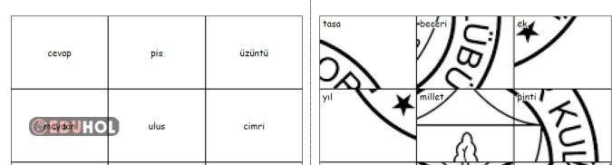Eş Anlamlı Kelimeler Yapboz