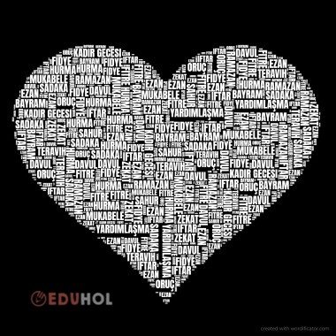 Ramazan ayı kelimeleri etkinlik kalp