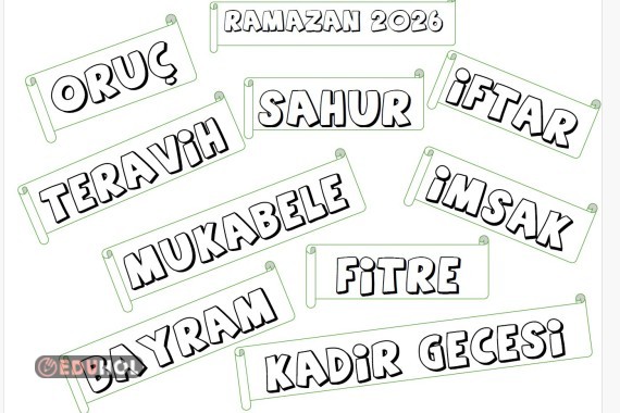 Ramazan ayına özel kelimeler.