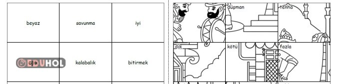 Zıt Anlamlı Kelimeler Yapboz