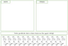 Deste düzine kes yapıştır etkinliği.
