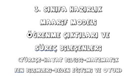 Hayat bilgisi öğrenme çıktıları (3. sınıfa hazırlık)