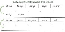 Türkçe Etkinlikler