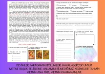 SÜREÇ DEĞERLENDİRME TÜRKÇE DEYİMLER