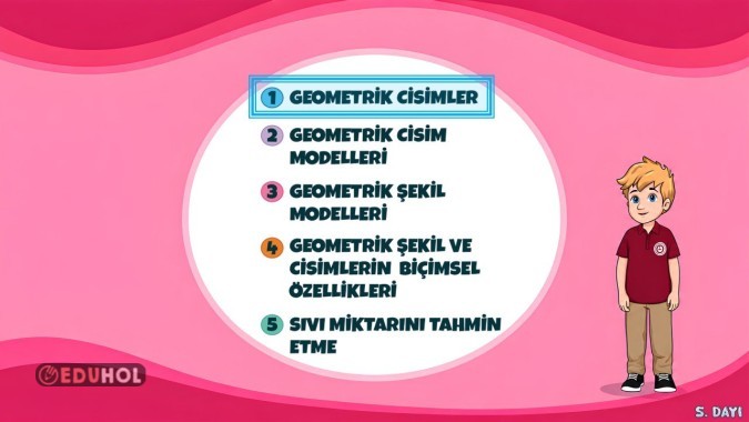 MATEMATİK (MEB) GEOMETRİK CİSİMLER