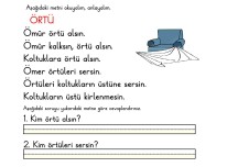 Ö SESİ METİN OKUMA ANLAMA -ÖRTÜ-