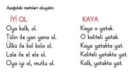 Y SESİ METİN OKUMA -İYİ OL-KAYA-