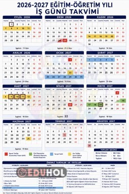 2026-2027 İş Günü Takvimi