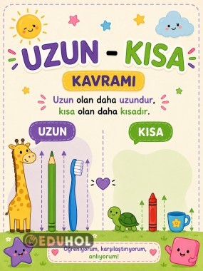 Özel Eğitim- Uzun Kısa Kavramı Etkinliği 2