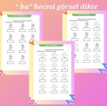 Basara “ba” hecesi görsel dikte etkinlikleri