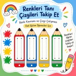 Renk kavramı ve çizgi çalışması