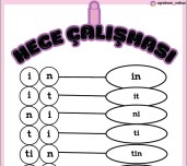 İ sesi hece çalışma sayfası