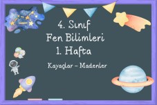 4. Sınıf Fen Bilgisi Kayaçlar Madenler