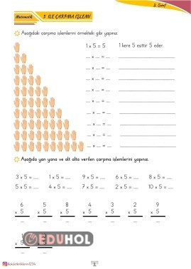 5 İLE ÇARPMA İŞLEMİ