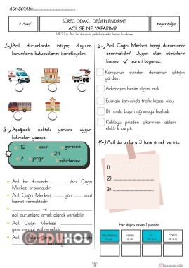 ACİLSE NE YAPARIM? (SÜREÇ DEĞERLENDİRME)