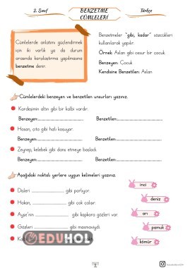 BENZETME CÜMLELERİ