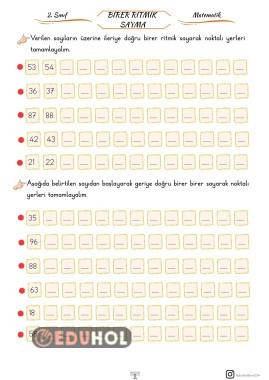 BİRER RİTMİK SAYMALAR