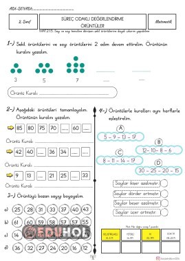 ÖRÜNTÜLER SÜREÇ DEĞERLENDİRME