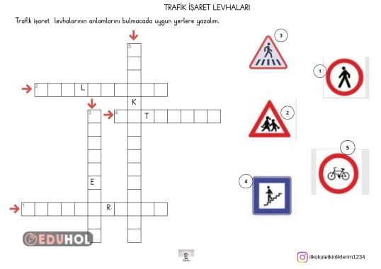 TRAFİK İŞARETLERİ BULMACA