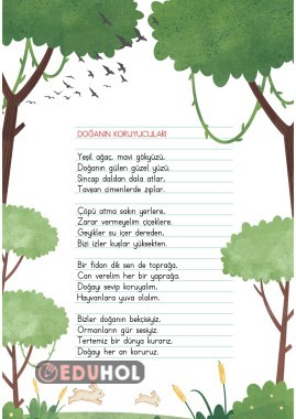 Orman Haftası Şir ve Şablon