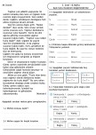 3. Sınıf 16. Hafta Açık Uçlu Kazanım Değerlendirme