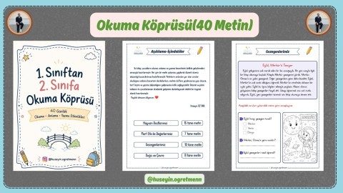 1.Sınıftan 2.Sınıfa (Okuma Köprüsü-40 Metin)