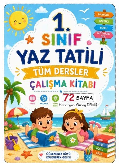 1. Sınıf YAZ TATİLİ Tüm Dersler Çalışma Kitabı